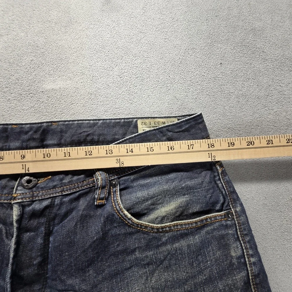 Diesel Jeans Mens 33x32 Blue Bravefort Comfort Carrot Relaxed Button Fly 0088Z